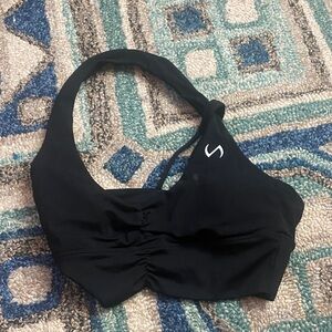 Seamless Black Sports Bra